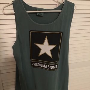 Comfort colors Phi Sig tank top